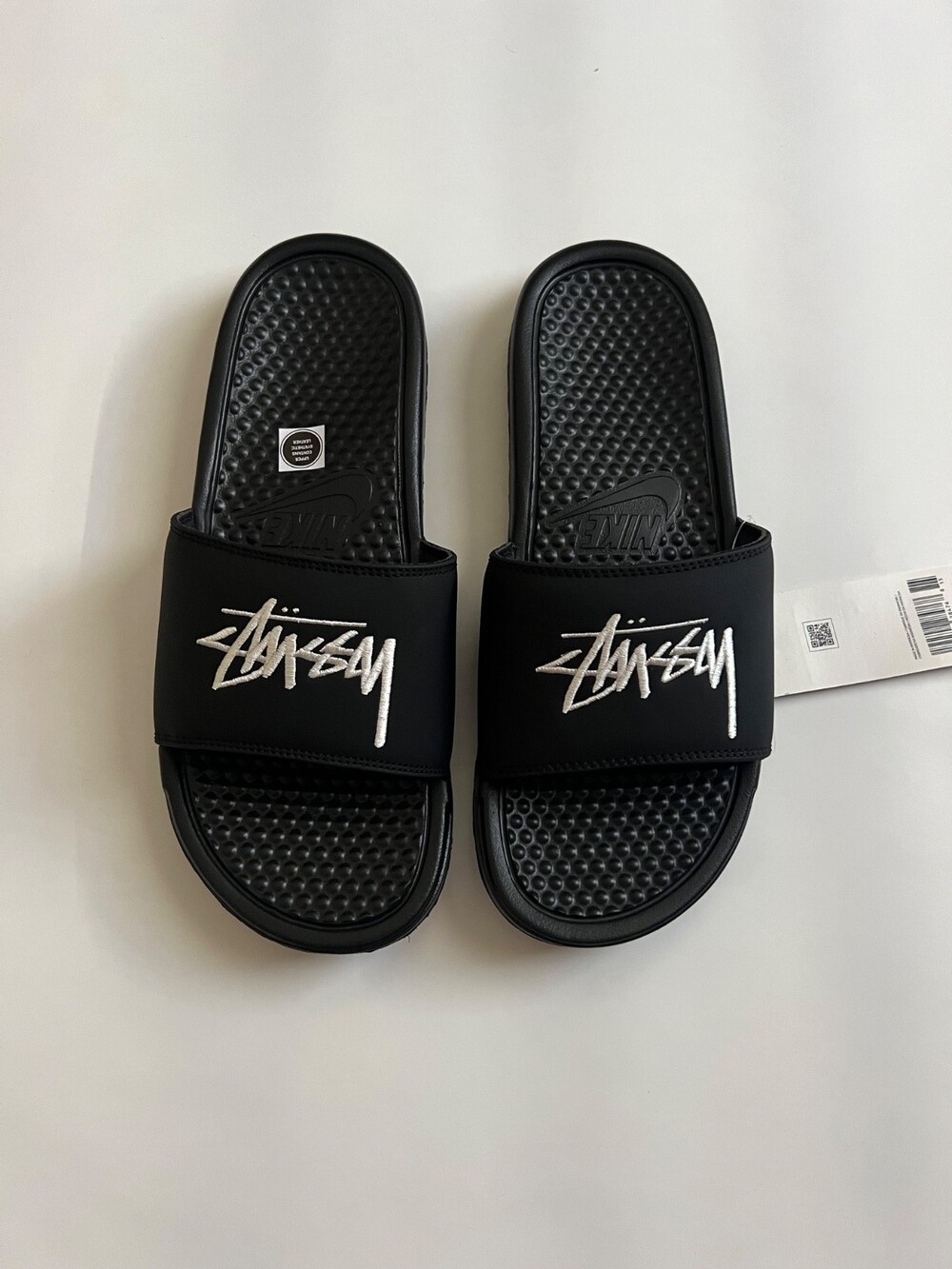 Size 8 - Nike x Stüssy Benassi Slide Black Suede Rubber (New & Authentic)